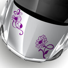 Aufkleber Blumen Ranke Sonneblume Floral Auto Dekor Autoaufkleber #1244