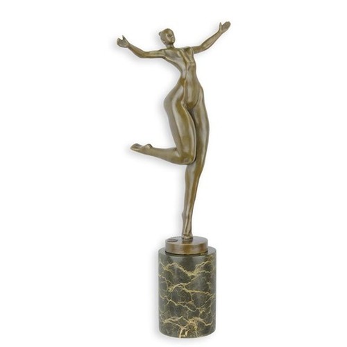 Bronzeskulptur abstrakte frau - bronzeskulptur,