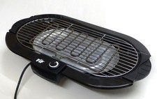 FiF Tischgrill elektrisch schwarz 2000 Watt Elektrogrill E-Grill Anti-Rutsch 