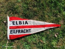 Original Wimpel Reederei Elbia Eilfracht Hamburg Fahne Flagge Seefahrt 65x30