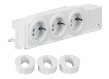 Hager VZ00AS Schuko-Steckdose, universal, 3-fach drehbar, geschraubt, ⚡️ ⚡