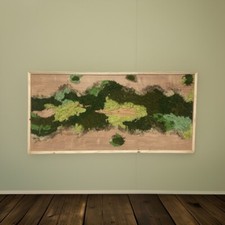 Wanddekoration, Moos-Holz-