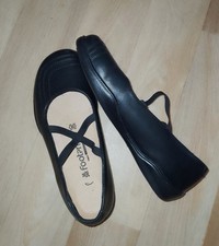 Footprints Birkenstockr Ballerina Gr. 38 Weite L Leder Schwarz NEU