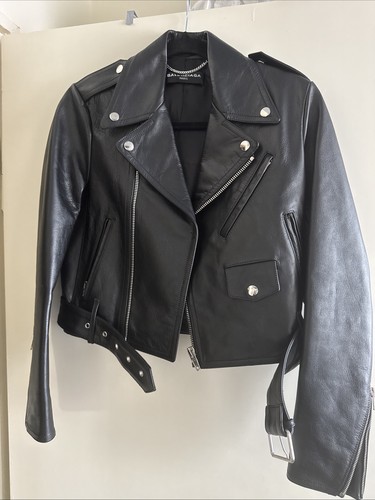Balenciaga lederjacke damen - balenciaga,