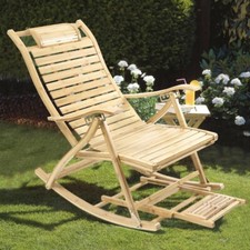 Schaukelstuhl Schaukelliege Gartenliege Relaxliege Klappbar Verstellbare Höhe DE