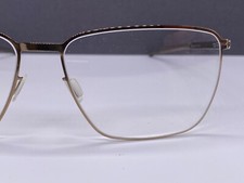 ic Berlin Brille Damen silber gun Eckig Groß L XL Khamseen NP:499€