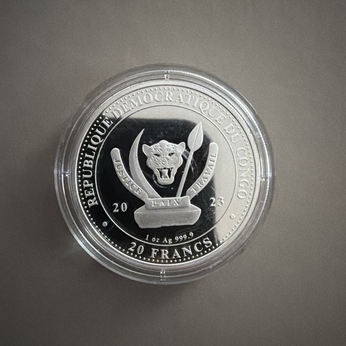 Die 1oz silbermünze kongo - 1oz,