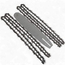 4 Sägeketten +  20cm Schwert