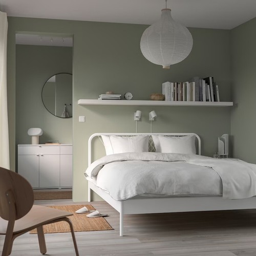 Metallbett nesttun ikea weiß - metallbett,