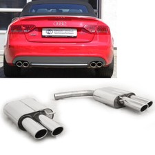 FOX Edelstahl Sportauspuff re li je 2x88x74 Audi A4 B8 S5 8T Coupe inkl. S-Line