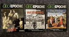 GEO Epoche - 3 Ausgaben (Nr. 6 Zar, 43 Der 2. Weltkrieg,  45 Heiliges Land)