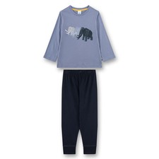 Sanetta Jungen Schlafanzug, lang - Kids, Mammut-Print, Single Jersey