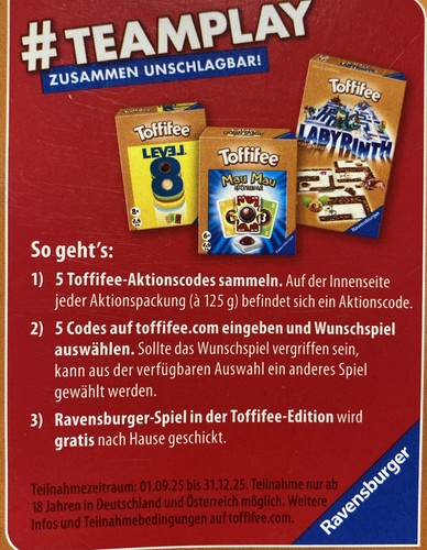 Aktionscode toffifee teamplay - toffifee,