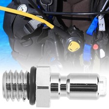 Für BCD Power Inflator Adapter Verchromt Messing Tauchen Auslassventil Nippel