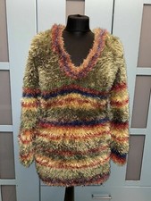 Strickpulli S / M Pulli Pullover HANDMADE handgestrickt Brazilia Tunika DIY 36
