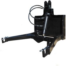 Fronthydraulik für Traktoren Trekker Schneeschieber Agrar Bagger Garten Schwarz