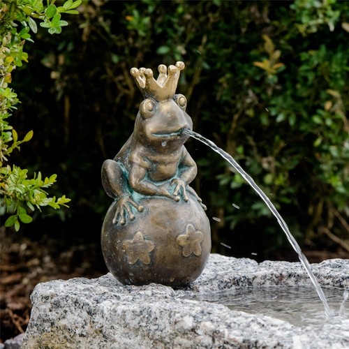 Bronzefigur froschkönig - bronzefigur,