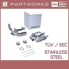 Endschalldämpfer für PORSCHE 996 Carrera Sportauspuff EDELSTAHL L+R mit Zubehör