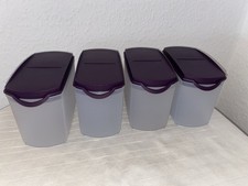 Tupperware 4x Eidgenosse Plus 1L Dunkelviolett Vorratsdosen