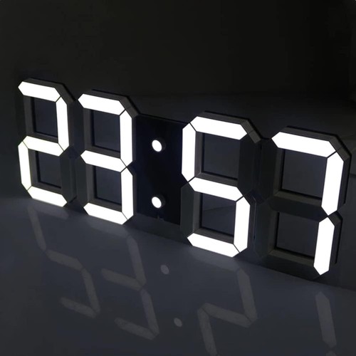 Led wanduhr digital wecker - led,