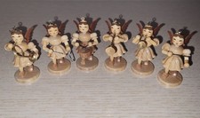 6 Engel Blank Gruppe Orchester Kurzrockengel Erzgebirge -wie NEU OVP