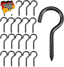 Schraubhaken Schwarz