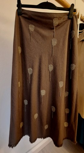 Zara leinen rock mit - leinen,