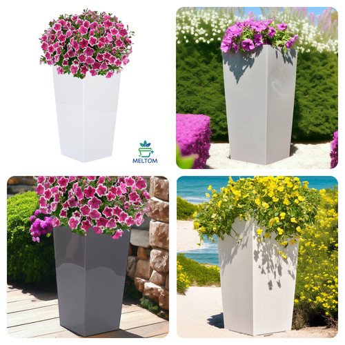 Blumenkübel hochglanz mit - hochglanz,
