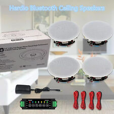 Herdio 4X6.5" Restaurant Cafe Deckenlautsprecher Bluetooth Flush Mount Kit 320W