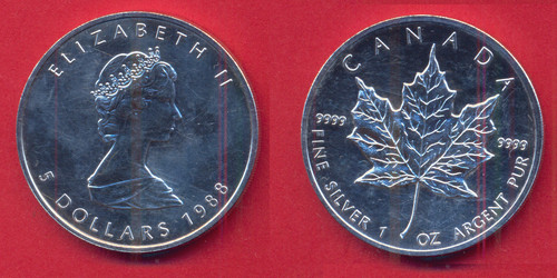 Kanada 1988 maple leaf - 1988,