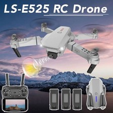 WiFi FPV Drohne Faltbar Dual 4K Kamera Quadrocopter Selfie RC Drone 3 Batterie
