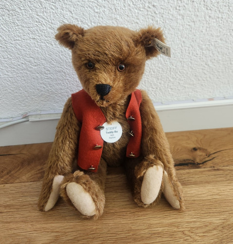 Steiff teddybär braun mohair - teddybär,