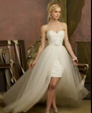 abnehmbare Schleppe für Brautkleid Tüll Unterrock Reifrock 220 cm 4 lagig SL01