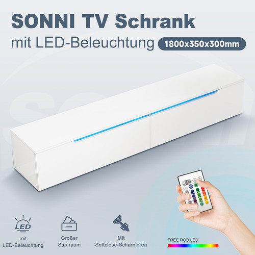 Hängeschrank mit led - tv,
