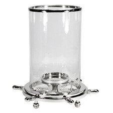 Huricane Hector 44x44x32cm Schiffssteuerung silber