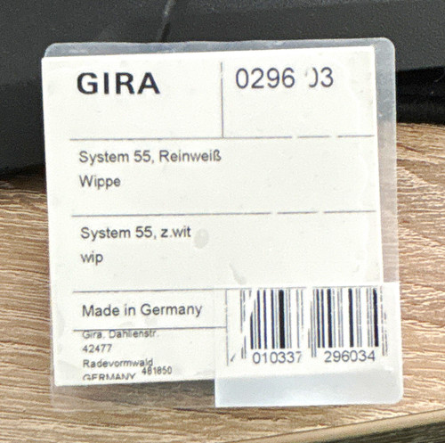 Gira system wippe reinweiß - gira, 55