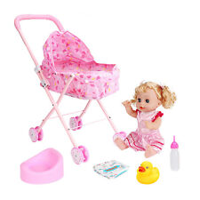 Mädchen Puppe Kinderwagen