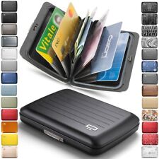 ÖGON Geldbörse ALU Brieftasche Kartenetui Geldbeutel Portmonee Metall Verschluss