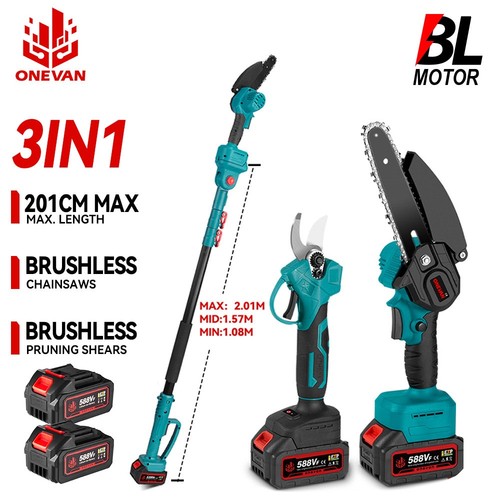6zoll akku kettensäge 3in1 - kettensäge,