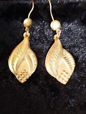 Orientalische Ohrringe aus Ägypten, neu, 18kt vergoldet, Länge ca. 4cm,