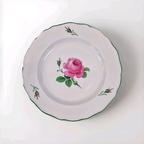 Meissen teller rote rose - rote,