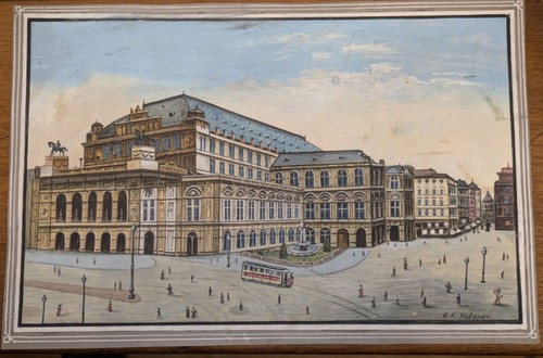 Gouache aquarell wien - gouache, k.k