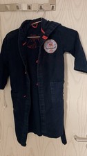 Schiesser Jungen Kinder Bademantel Cäptn Sharky Gr. vermutlich 128 Länge ca.65cm