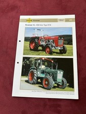 Kramer Traktor Dieselschlepper KL450 -814   1967  Weltbild Prospekt Brochure