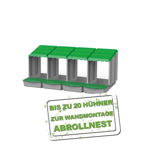Legenest abrollnest hühner - abrollnest,
