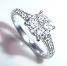 Ring 585 Weißgold 0.40 ct