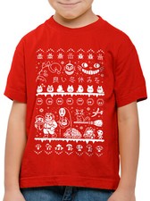 Anime Christmas Sweater Kinder T-Shirt anime cosplay mononoke schloss chihiro