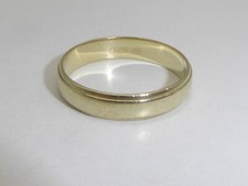 585 Gold Ring 14K Gelbgold 3 g Trauring Ehering Gravur RG 56 - 17,7 mm 7902
