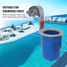 Oberirdischer Pool Skimmer automatischer Abschäumer blauer Behälter Kunststoff