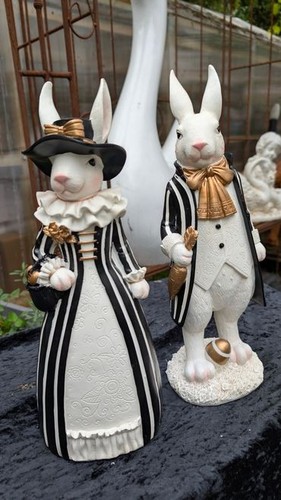 Hase deko figur - kaninchen, mann
